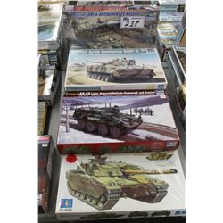 LOT OF 6-  ASSORTED MILITARY MODELS