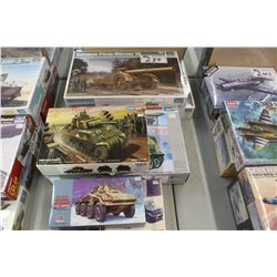 LOT OF 6-  ASSORTED MILITARY MODELS