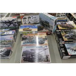 LOT OF 6-  ASSORTED MILITARY MODELS