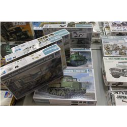 LOT OF 6-  ASSORTED MILITARY 1/35 SCALE MODELS