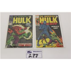 HULK #106 & #117 IN MID HIGH GRADE