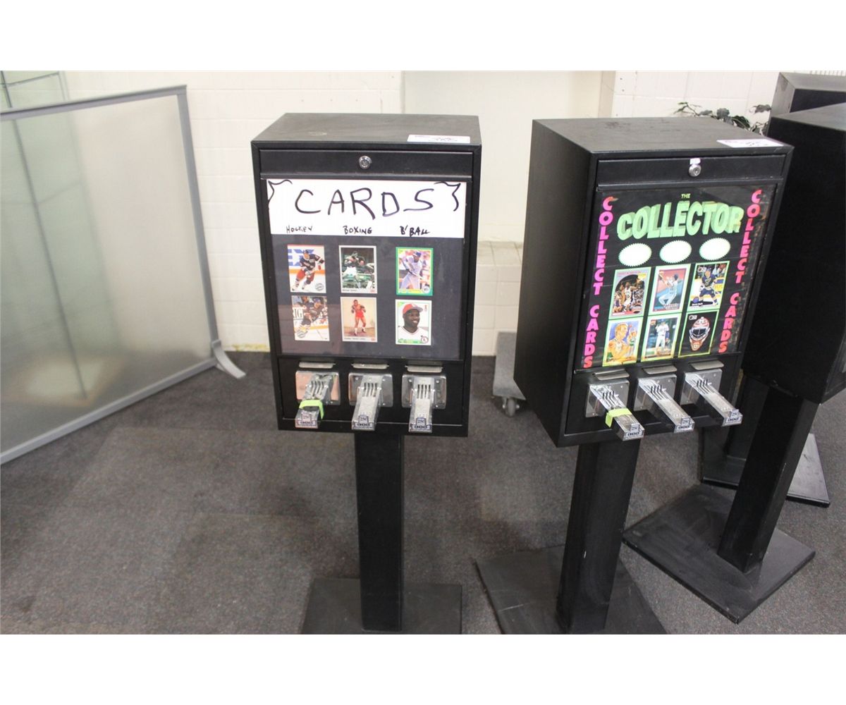 COIN OPERATED SPORTS CARD VENDING MACHINE- NEVER COMMERCIALLY USED OVER ...