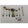 Image 1 : 400 GRAMS OF STERLING SILVER SPOONS- MOSTLY BIRKS