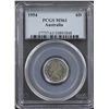 Image 1 : 1954 Sixpence PCGS MS61