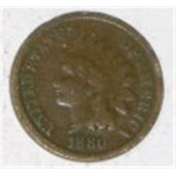 1880 INDIAN HEAD PENNY RED BOOK VALUE IS $6.00+ *NICE EARLY VERY GOOD GRADE*!!