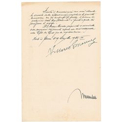 Benito Mussolini and Vittorio Emanuele III