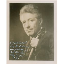 Violinists: Menuhin and Kreisler