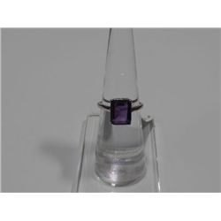 12.00 CTW AMETHYST RING .925 STERLING SILVER