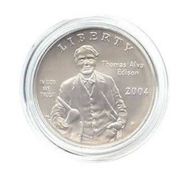 US Commemorative Dollar Uncirculated 2004-P Thomas Edis