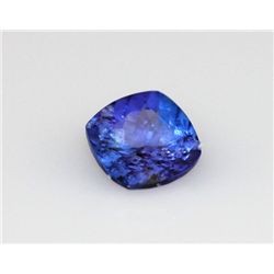 4.57 CTW TANZANITE CUSSHION 10MM