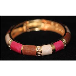 MULTICOLOR AND CZ BRASS BANGLE