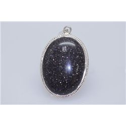 NATURAL 52.40 CTW SEMIPRECIOUS OVAL CUT PENDANT .925 ST