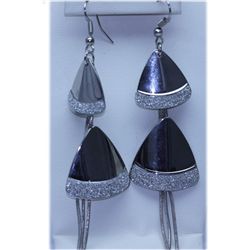 70.00 CTW STEEL DANGLING EARRING