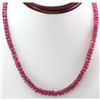 Image 1 : Natural Ruby Necklace 169.52ctw with brass clasp