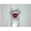 Image 1 : 14.75 CTW RUBY & DIAMOND RING .925 STERLING SILVER