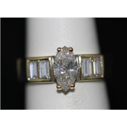 1.5 CTW 14K GOLD DIAMIOND RING