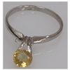 Image 1 : NATURAL 1.21 CTW 14K YELLOW SAPPHIRE GOLD RING