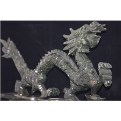 JADE CHINESE  DRAGON FIGURINES