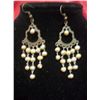 Image 1 : NATURAL 8.00 CTW CHANDELIER YELLOW-GREEN PARL EARRING