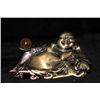 Image 1 : BUDDHA LAYING DOWN ON ONE SIDE STATUE; WIDE 3.5 IN; DEE