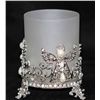 Image 1 : SILVER CANDLE HOLDER WITH ANGELS; WIDE 3.02IN; HEIGHT 3
