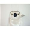 Image 1 : NATURAL 9.50 CTW SAPPHIRE AND DIAMOND RING .925 STERLIN