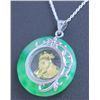 Image 1 : GREEN JADE PENDANT YEAR OF THE  BOAR NECKLACE