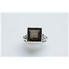 Image 1 : NATURAL 26.00 CTW SMOKY TOPAZ SQUARE CUT RING .925 STER