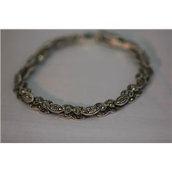 80.00 CTW ANTIQUE LOOKING BRACELET .925 STERLING SILVER