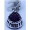 Image 1 : 12.40 CTW AMETHYST PENDANT .925 STERLING SILVER