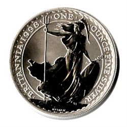 Silver Britannia One Ounce 1998