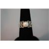 Image 1 : 20.00 CTW ANTIQUE LOOKING PEARL RING .925 STERLING SILV