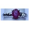 Image 1 : 15.25 CTW RUBY RING .925 STERLING SILVER