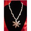 Image 1 : NATURAL 200 CTW ZIGZAG PEARL NECKLACE WITH STAR PENDANT