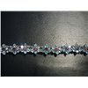 Image 1 : NATURAL 89.75 CTW BLUE TOPAZ AND GARNET BRACELET .925 S