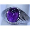 Image 1 : 31.75 CTW AMETHYST RING .925 STERLING SILVER