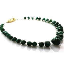 Emerald round pear shape 80.0 ctw Necklace