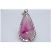 Image 1 : NATURAL 57.6 CTW SEMIPRECIOUS PEAR CUT PENDANT .925 STE