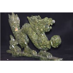 JADE CHINESE  DRAGON FIGURINES