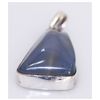 Image 1 : NATURAL 44.20 CTW CALCEDONIA PENDANT  .925 STERLING SIL