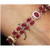 Image 1 : 14K YELLOW GOLD RUBY AND DIAMOND BRACELET