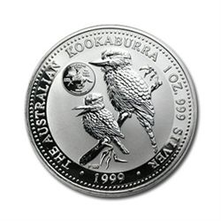 Australian Kookaburra 1 oz. Silver 1999 - Delaware Quar