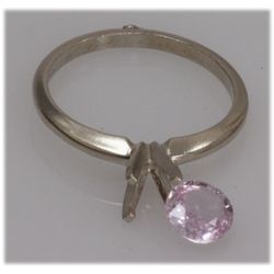 NATURAL 0.92 CTW 14K PINK SAPPHIRE GOLD RING