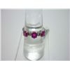 Image 1 : NATURAL 14.75 CTW RUBYAND DIAMOND  RING .925 STERLING S