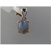 Image 1 : 9.50 CTW LABARODITE PENDANT .925 STERLING SILVER