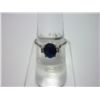 Image 1 : NATURAL 10.25 CTW SAPPHIRE AND DIAMOND RING .925 STERLI