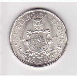 1964 Bermuda silver crown