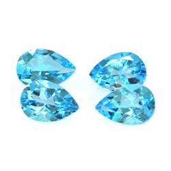 Natural Blue Topaz 8.38 ctw Pear Cut