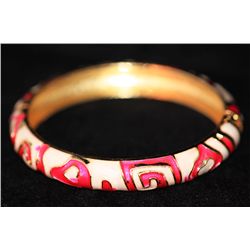 MULTICOLOR AND CZ BRASS BANGLE