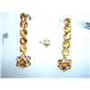 Image 1 : 33.75 CTW CITRINE EARRING .925 STERLING SILVER